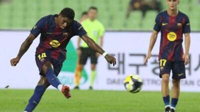 Lima Gol Tanpa Balas, Rashford Buka Rekening Gol untuk Barcelona