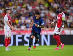 Inter Milan Menang 2-1 atas AS Monaco Meski Hanya 10 Pemain