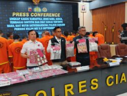 Polres Cianjur Tangkap 53 Tersangka dari 40 Kasus Narkoba