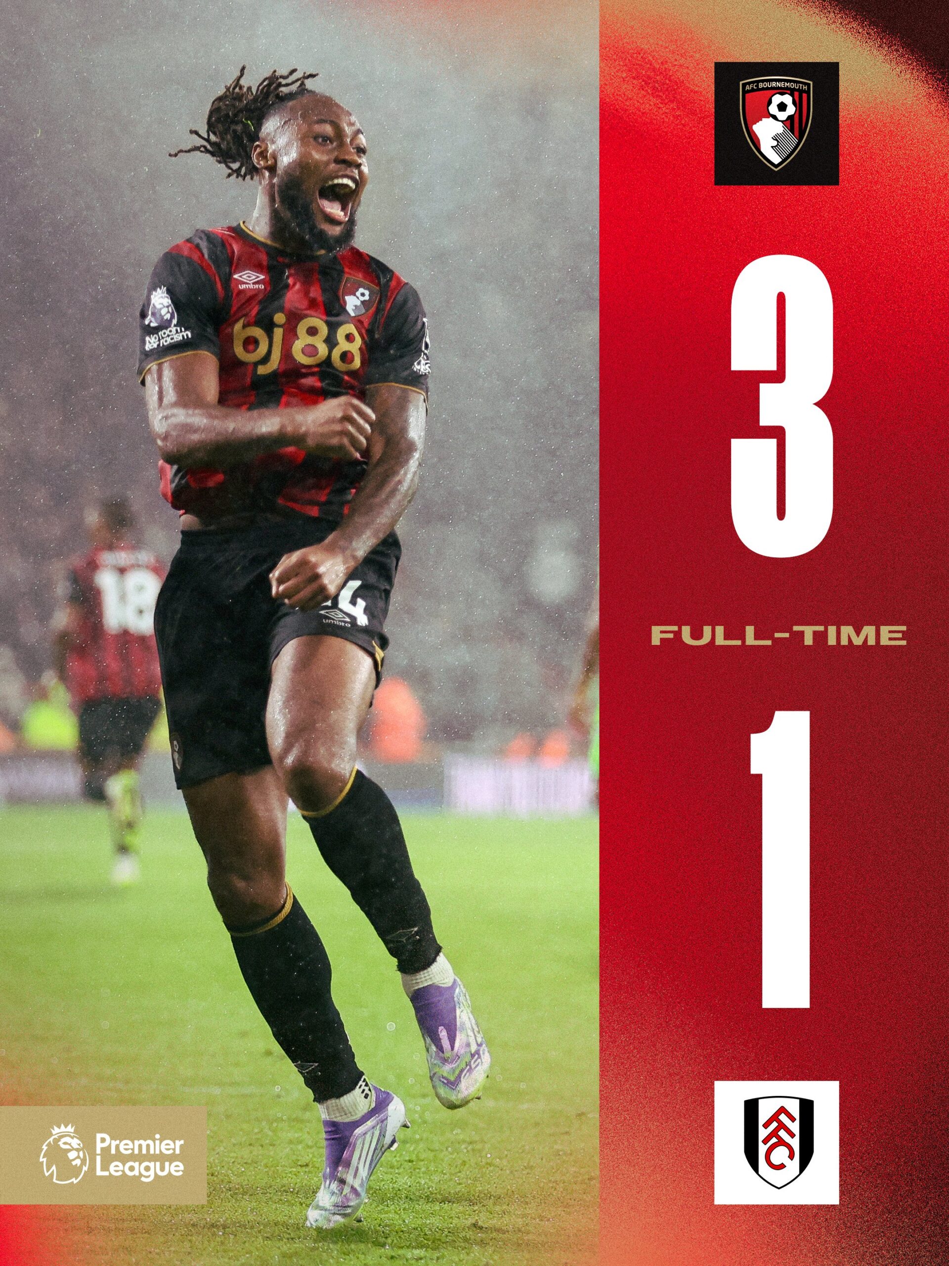 Semenyo Selamatkan Bournemouth dengan Tiga Gol Dramatis